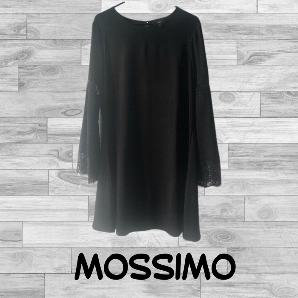 MOSSIMO - M BLACK DRESS WITH BELL SLEEVES